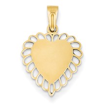 14k Gold Heart Charm hide-image