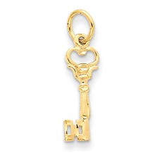 14k Gold Key Charm hide-image