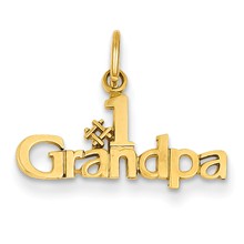 14k Gold #1 Grandpa Charm hide-image