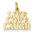 14k Gold Talking - Live Love Laugh Charm hide-image