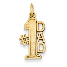 14k Gold #1 Dad Charm hide-image