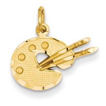 14k Gold Artist Palette Charm hide-image