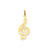 Treble Clef Charm in 14k Gold