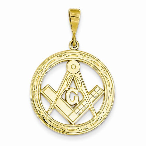 14k Gold Large Masonic Pendant, Pendants for Necklace
