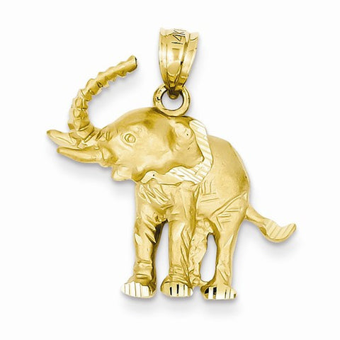 14k Gold Elephant Pendant, Pendants for Necklace