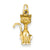 14k Gold Tom Cat Charm hide-image