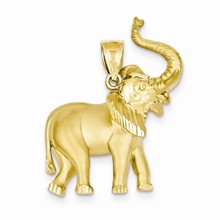 14k Gold Elephant Charm hide-image