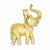 14k Gold Elephant Charm hide-image
