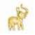 Elephant Charm in 14k Gold