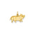 Pig Charm in 14k Gold