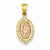 14k Gold Two-tone Our Lady of Guadalupe Pendant, Pendants for Necklace
