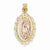 14k Gold Two-tone Our Lady of Guadalupe Medal Pendant, Pendants for Necklace
