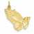 14k Gold Praying Hands pendant, Alluring Pendants for Necklace