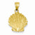 14k Gold Seashell pendant, Stylish Pendants for Necklace