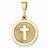 14k Gold Eternal Life Cross Pendant, Pendants for Necklace