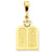 14k Gold Polished Torah with Star of David Charm hide-image