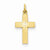 14k Gold Small Diamond-cut Cross Pendant, Pendants for Necklace