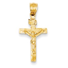 14k Gold INRI Crucifix Charm hide-image