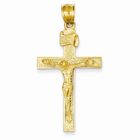 14k Gold INRI Crucifix pendant, Exquisite Pendants for Necklace