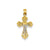 Crucifix Charm in 14k Gold Two-tone