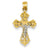 14k Gold Two-tone Crucifix Charm hide-image