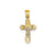 Crucifix Charm in 14k Gold Two-tone