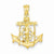14k Gold Mariners Cross pendant, Classy Pendants for Necklace