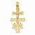 14k Yellow Gold (Rose & Yellow) Cara Vaca Crucifix Pendant, Pendants for Necklace