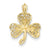 14k Gold Filigree Shamrock Charm hide-image