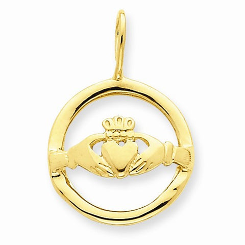 14k Gold Claddagh pendant, Dazzling Pendants for Necklace
