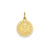 Satin & Polished Communion Charm in 14k Gold