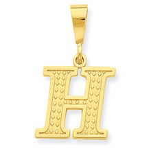 14k Gold Initial H Charm hide-image