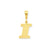 Initial I Charm in 14k Gold