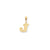 Initial J Charm in 14k Gold