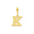 Initial K Charm in 14k Gold