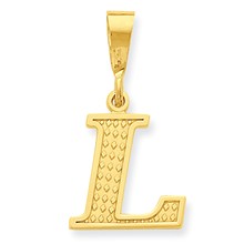 14k Gold Initial L Charm hide-image