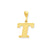 Initial T Charm in 14k Gold