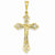 14k Gold Satin & Diamond-Cut Crucifix Pendant, Pendants for Necklace