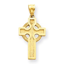 14k Gold Celtic Cross Charm hide-image