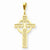 14k Gold Celtic Cross Pendant, Pretty Pendants for Necklace