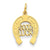 14k Gold Horseshoe Good Luck Charm hide-image