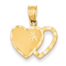 14k Gold Heart Charm hide-image