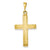 14k Gold Diamond-cut Cross Charm hide-image