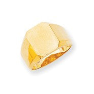 14k Yellow Gold Men's Signet Ring