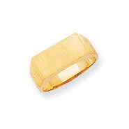 14k Yellow Gold Men's Signet Ring