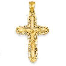 14k Gold Crucifix Charm hide-image