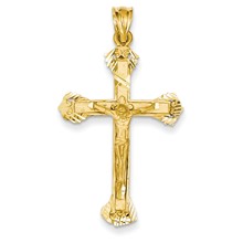 14k Gold Crucifix Charm hide-image