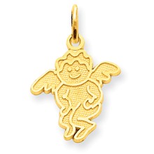 14k Gold Angel Charm hide-image
