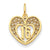 14k Gold 16 Heart Charm hide-image