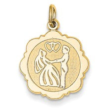 14k Gold Bride & Groom Charm hide-image